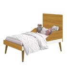 Dormitório Infantil Theo Retrô 3 Portas, Cômoda, Berço Com Pé