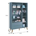 Dormitório Infantil Theo Retrô 3 Portas, Cômoda, Berço, Mesa