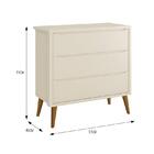 Dormitório Infantil Theo Retrô 3 Portas, Cômoda, Berço, Mesa