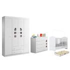 Dormitório Lívia Guarda Roupa, Cômoda E Berço Bala De Menta C