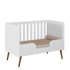 Dormitório Lunna Retrô Guarda Roupa, Cômoda E Berço Com Colch