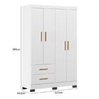 Dormitório Melissa Guarda Roupa, Cômoda E Berço Com Colchão S