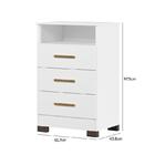 Dormitório Melissa Guarda Roupa, Cômoda E Berço Com Colchão S