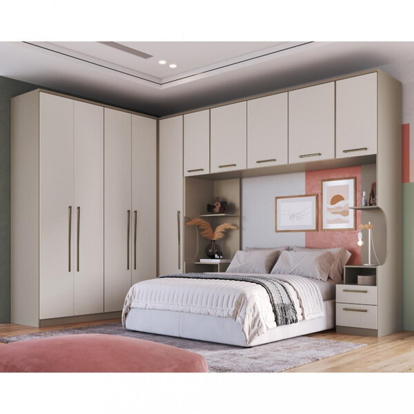 Dormitório Modulado Casal Elegance Móveis Castro