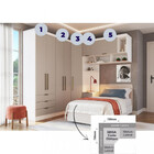 Dormitório Modulado Solteiro Infinity Móveis Castro