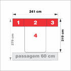 Dormitório Queen Size Sem Cama 1220s Branco