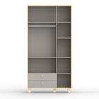 Dormitório Rope Guarda Roupa 3 Portas, Cômoda 1 Porta E Berço