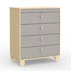 Dormitório Rope Guarda Roupa 4 Portas, Cômoda E Berço Com Col