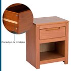 Dormitório Solteiro Cama Mesa De Cabeceira E Guarda Roupa Mad