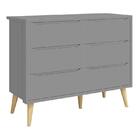 Dormitório Theo 2 Portas, Cômoda 6 Gavetas, Berço Com Pés Mad