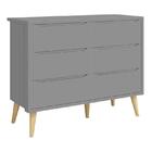 Dormitório Theo 2 Portas, Cômoda 6 Gavetas, Berço E Mesa De C