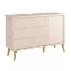 Dormitório Theo 2 Portas E Cômoda 1 Porta Com Pés Madeira Nat