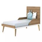 Dormitório Theo 2 Portas E Mesa De Canto Com Pés Madeira Natu