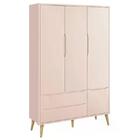 Dormitório Theo 3 Portas, Cômoda 3 Gavetas Com Pés Madeira Na