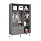 Dormitório Theo Retrô 3 Portas, Cômoda 6 Gavetas, Berço Com P