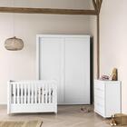 Dormitório Tutto New 2 Portas, Cômoda 4 Gavetas, Berço Com Ca