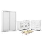 Dormitório Tutto New 2 Portas, Cômoda 4 Gavetas E Berço Com C