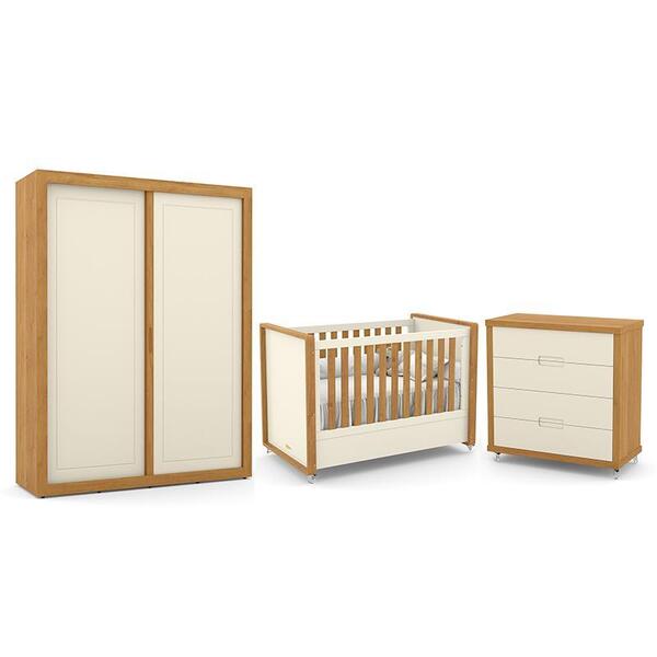 Dormitório Tutto New 2 Portas, Cômoda 4 Gavetas E Berço - Mat