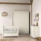 Dormitório Tutto New 2 Portas, Cômoda, Berço Com Capitonê E P