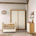 Dormitório Tutto New 2 Portas, Cômoda, Berço Com Capitonê, Pr