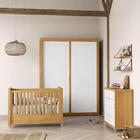 Dormitório Tutto New 2 Portas, Cômoda, Berço Com Capitonê, Pr