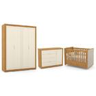 Dormitório Tutto New 4 Portas, Cômoda 1 Porta, Berço Com Capi