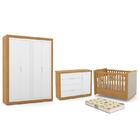 Dormitório Tutto New 4 Portas, Cômoda 1 Porta, Berço Com Capi