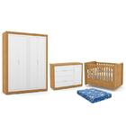 Dormitório Tutto New 4 Portas, Cômoda 1 Porta, Berço Com Colc