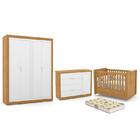 Dormitório Tutto New 4 Portas, Cômoda 1 Porta, Berço Com Colc