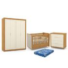 Dormitório Tutto New 4 Portas, Cômoda 4 Gavetas E Berço Com C