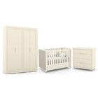 Dormitório Tutto New 4 Portas, Cômoda 4 Gavetas E Berço Com C