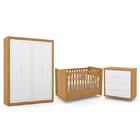 Dormitório Tutto New 4 Portas, Cômoda 4 Gavetas E Berço - Mat