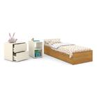 Dormitório Tutto New 4 Portas, Cômoda, Berço Multifuncional F