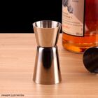 Dosador Americano Duplo 25ml E 50ml - Inox