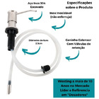 Dosador De Detergente Embutir C/ Mangueira Flexivel - BSMIX b