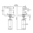 Dosador De Sabão De Sobrepor Quadrado Em Aço Escovado 330ml F