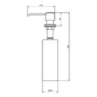 Dosador De Sabão Meber 27188.0 Cromado Com Recipiente Plástic