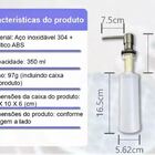 Dosador Dispenser Embutir Inox 304 Sabão Sabonete Detergente