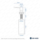 Dosador Para Detergente Embutido Inox 500 Ml (flat Cromado)