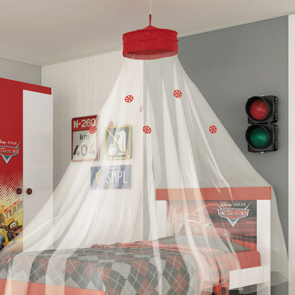 Dossel Mosquiteiro De Teto Para Cama Infantil Vermelho - Pura