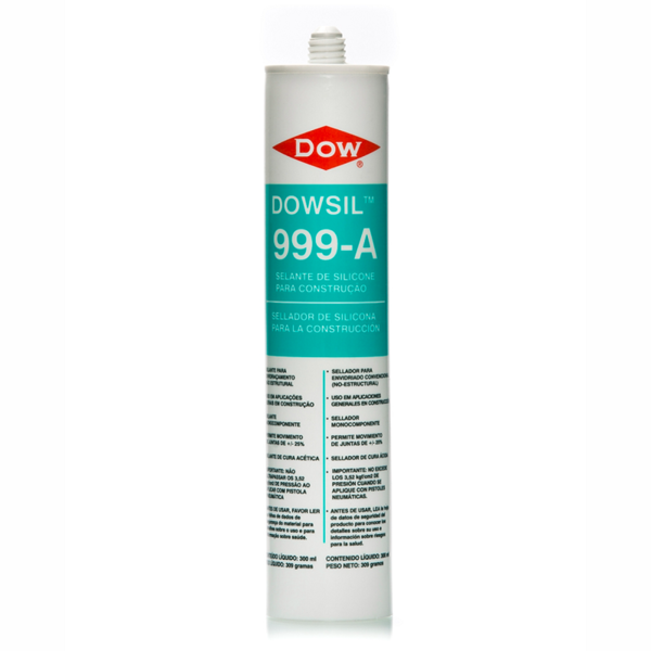 DOWSIL 999A - Selante Silicone Acético Vidros e Alta Temperat