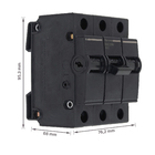 Disjuntor Nema Tripolar 220v a 380v 90A DQE3090 Eletromar