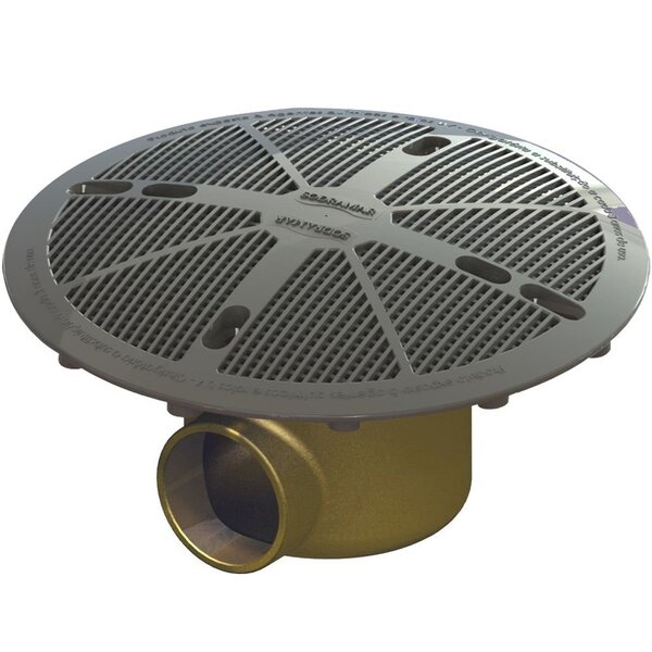 Dreno Redondo Latao X 1 1/2 C/ Tampa Fsb Prata Sodramar