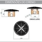 Dreno Redondo Latao X 1 1/2 C/ Tampa Fsb Prata Sodramar