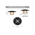 Dreno Redondo Latao X 1 1/2 C/ Tampa Fsb Prata Sodramar