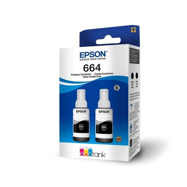 Dual Pack Kit 2 Unidades Refil De Tinta Original Epson 664 Pr