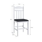 Duas Cadeiras Para Sala De Jantar Madeira Maciça 200 Branco