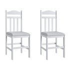 Duas Cadeiras Para Sala De Jantar Madeira Maciça 200 Branco