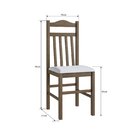 Duas Cadeiras Para Sala De Jantar Madeira Maciça 300 Ameixa N