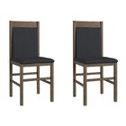 Duas Cadeiras Para Sala De Jantar Madeira Maciça 600 Ameixa N